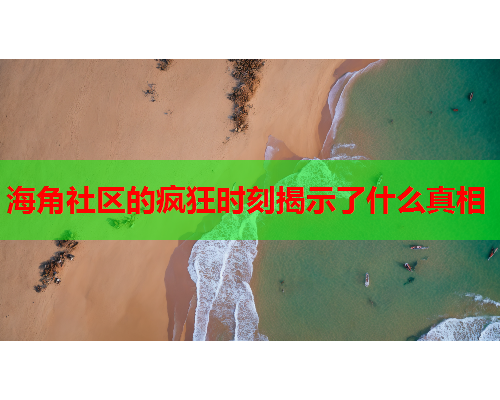 海角社区的疯狂时刻揭示了什么真相